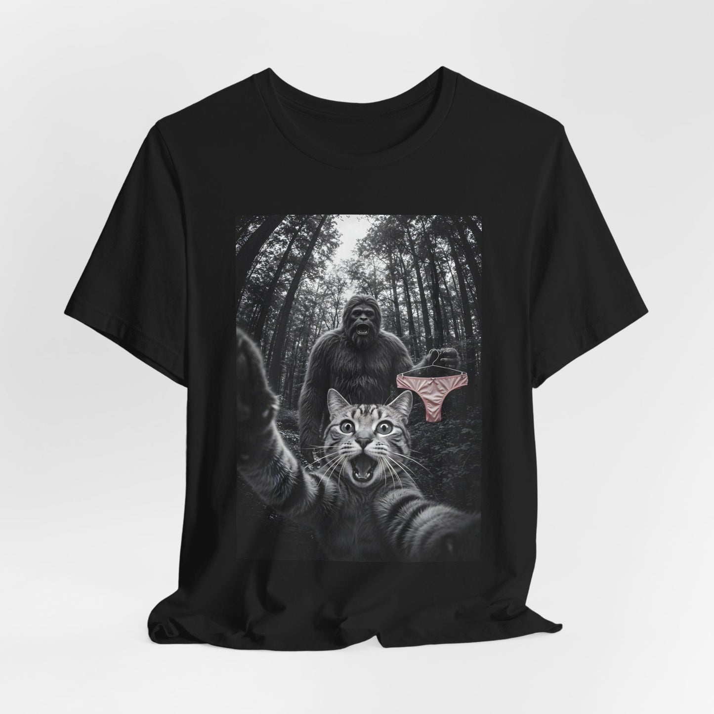Funny Cat & Big Foot Shirt