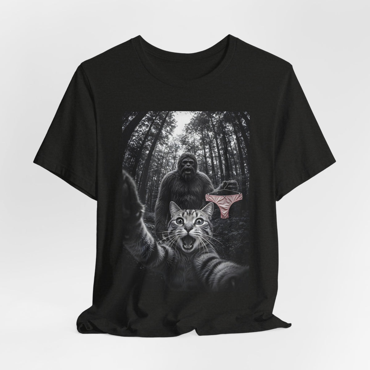 Funny Cat & Big Foot Shirt
