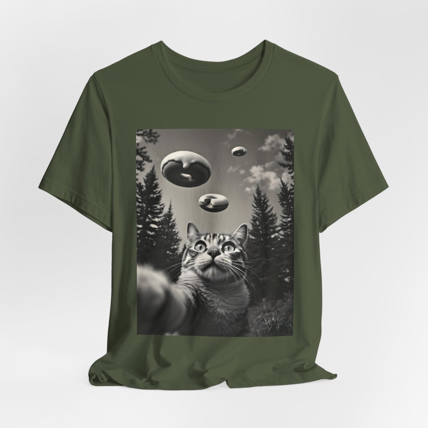 Funny Cat Selfie Donut Shirt