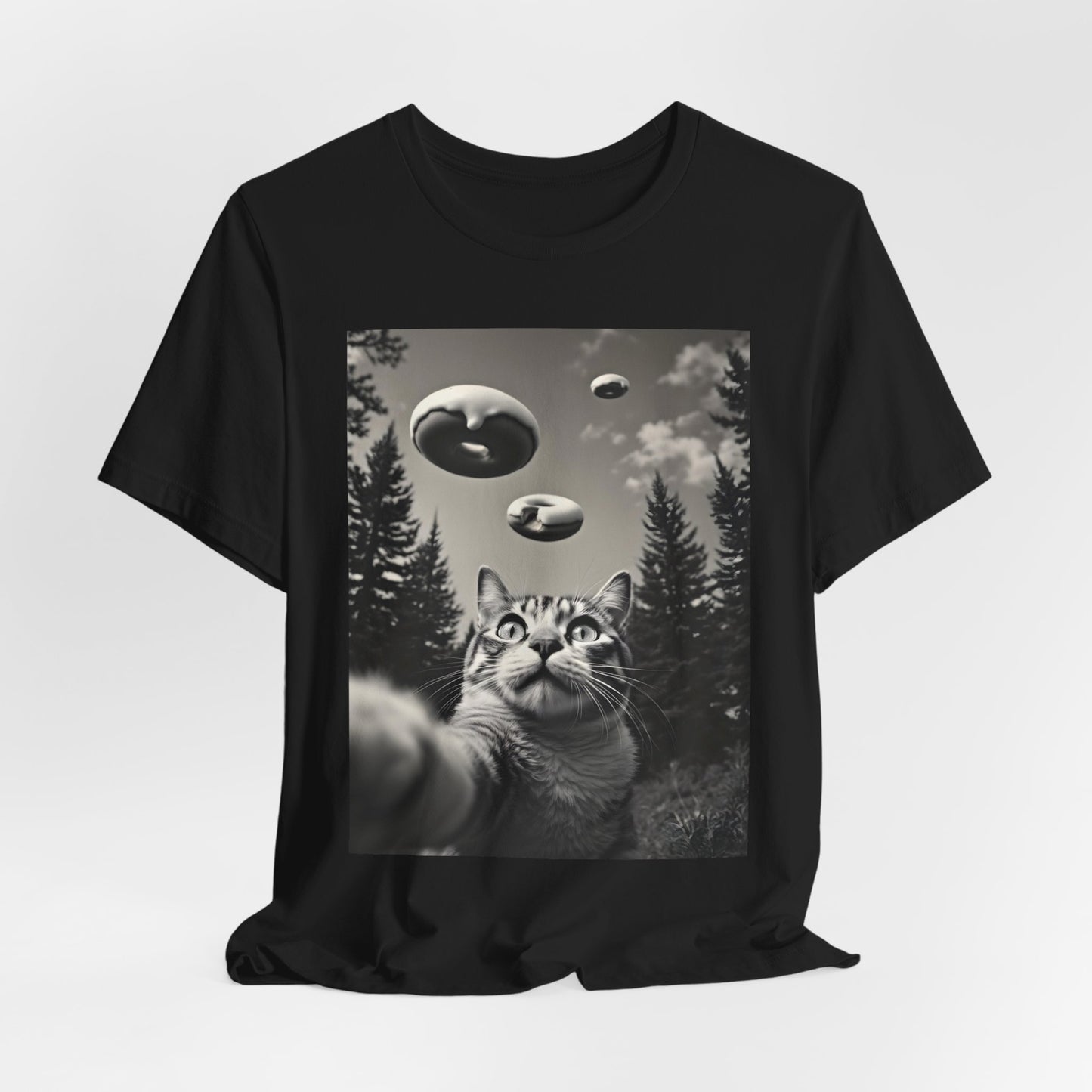 Funny Cat Selfie Donut Shirt