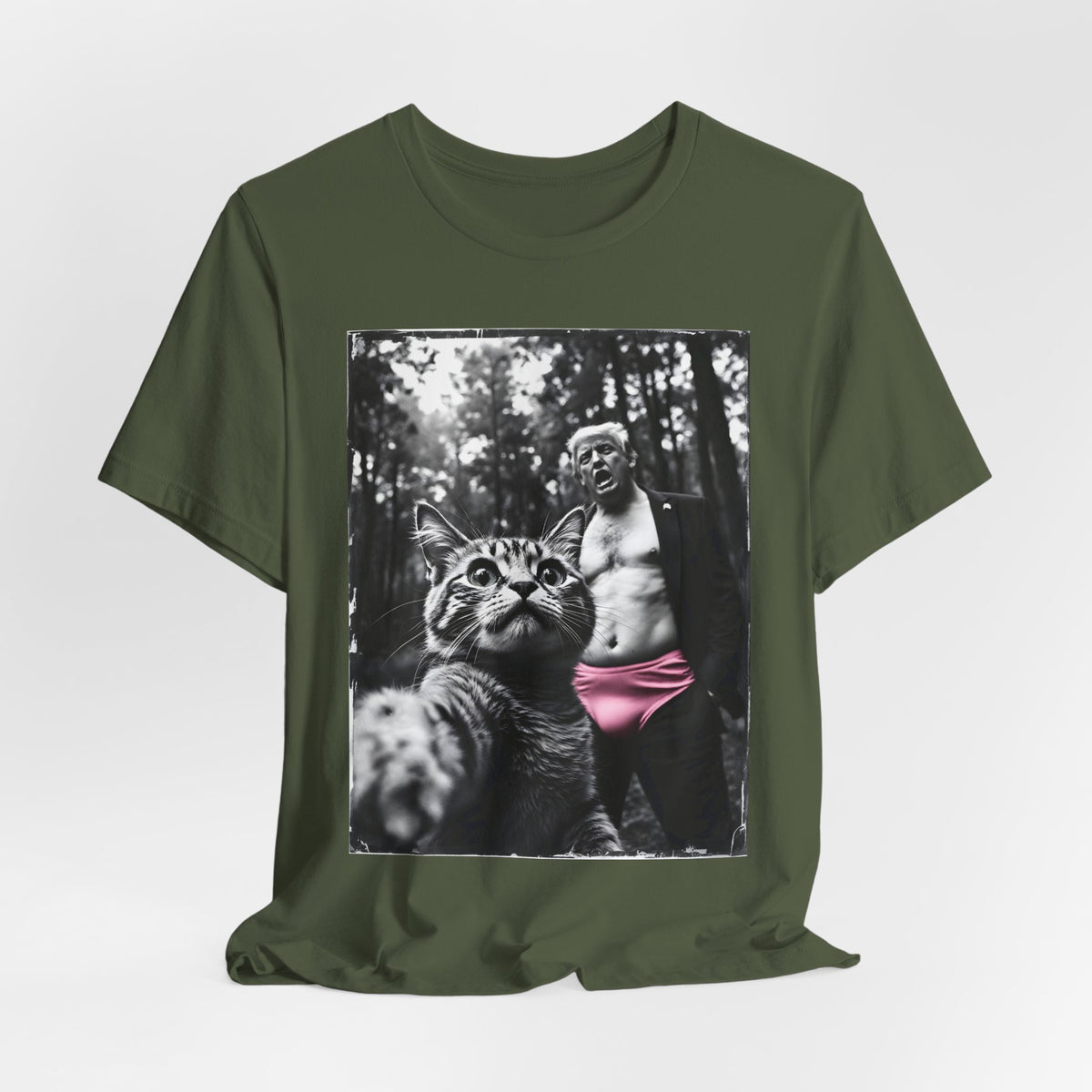 Funny Cat Selfie Trump Shirt