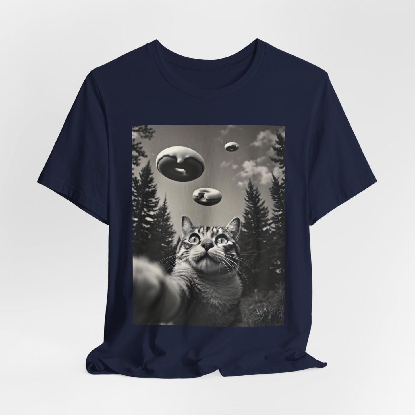 Funny Cat Selfie Donut Shirt