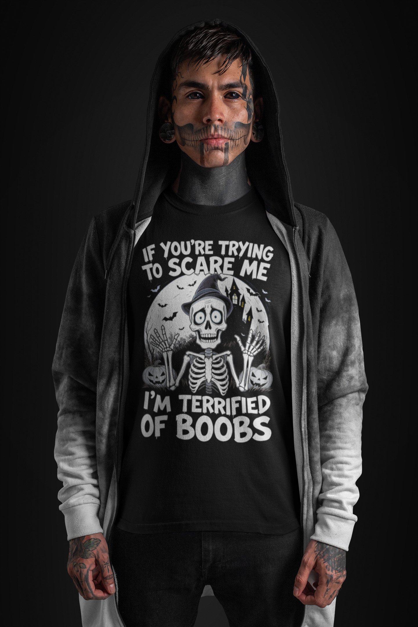 Terrified of Boobs Halloween Shirt
