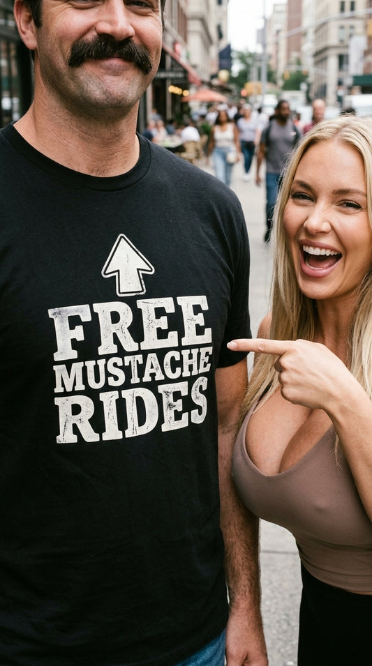 Free Mustache Rides Shirt
