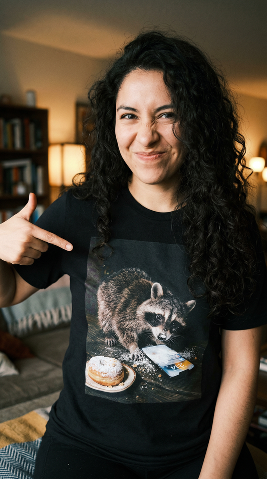 Busted Powdered Raccoon Shirt