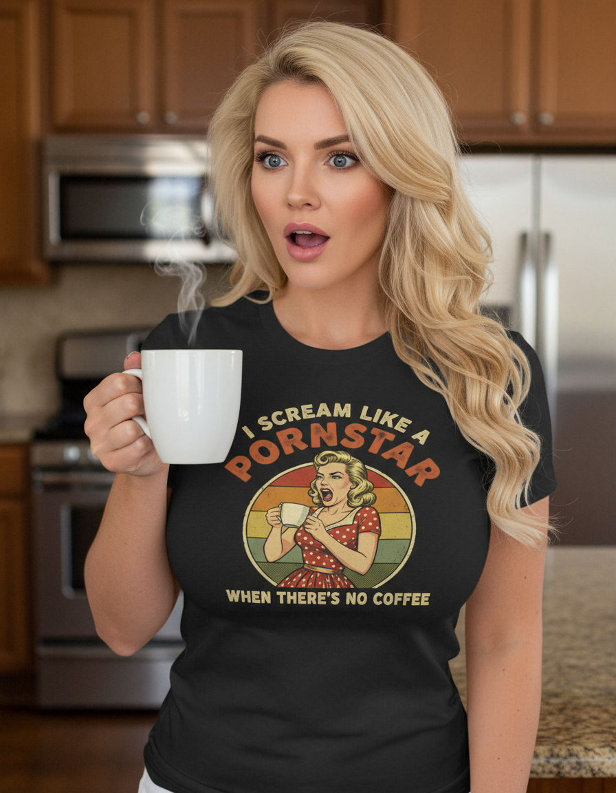 I Scream Like A Pornstar Shirt