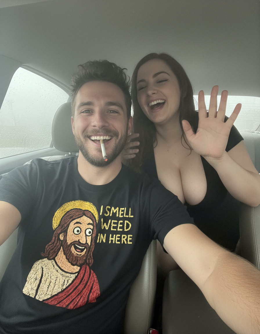 I Smell Weed In Here Jesus Shirt