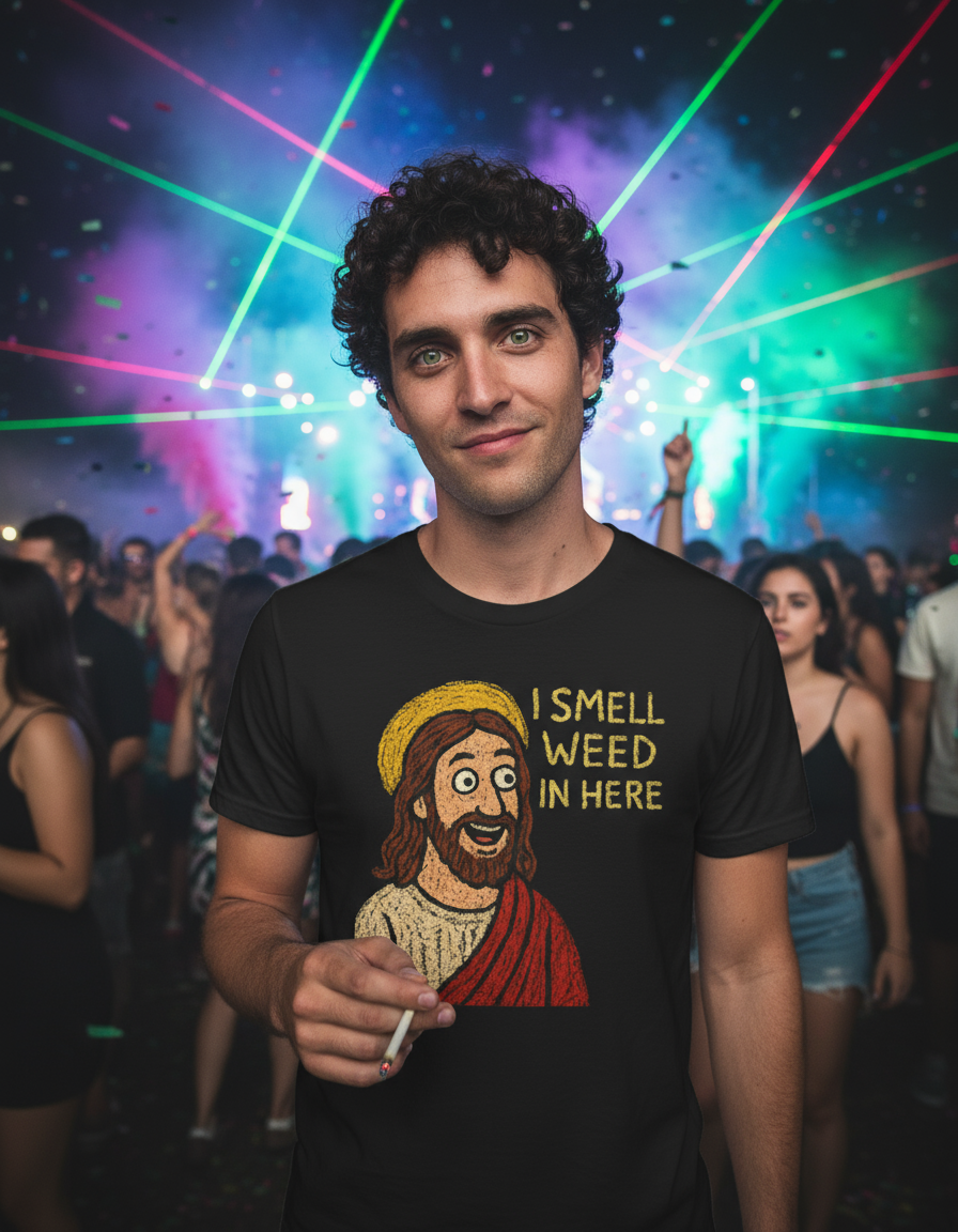 I Smell Weed In Here Jesus Shirt