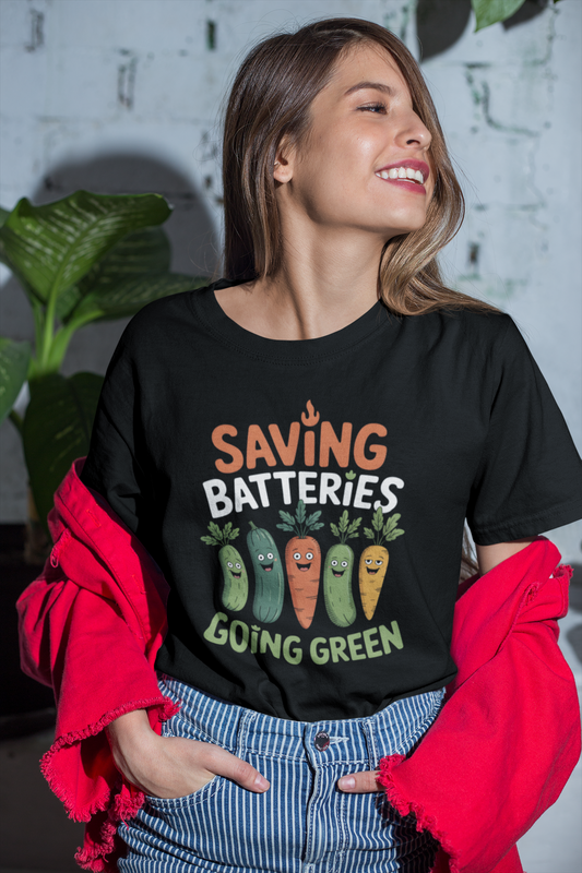 Saving Batteries Going Green Shirt