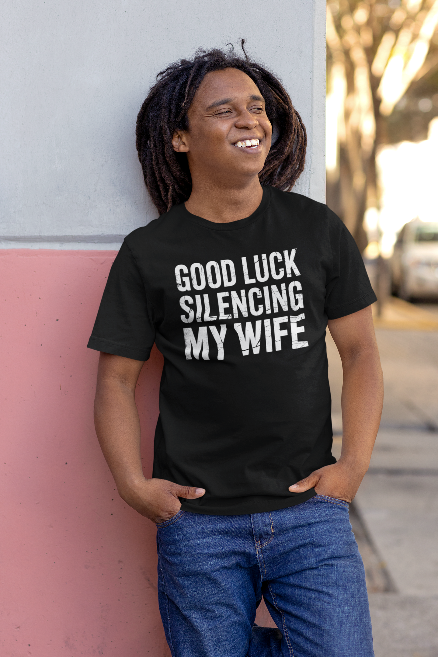 Good Luck Silencing My Wife Shirt