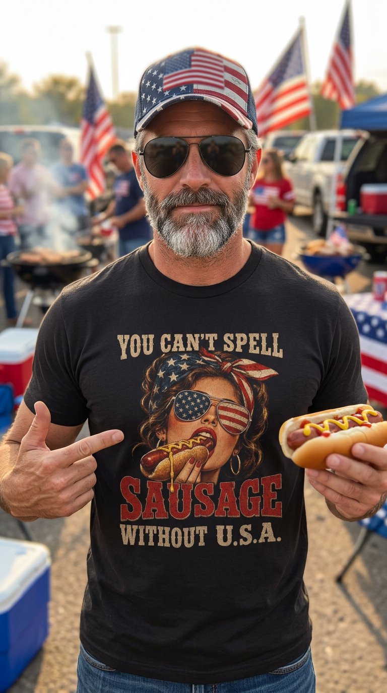 You Can't Spell Sausage Without U.S.A Shirt