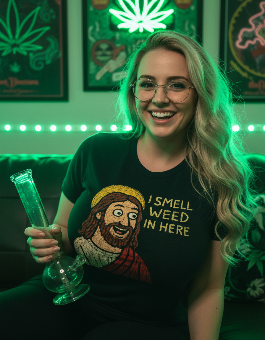 I Smell Weed In Here Jesus Shirt