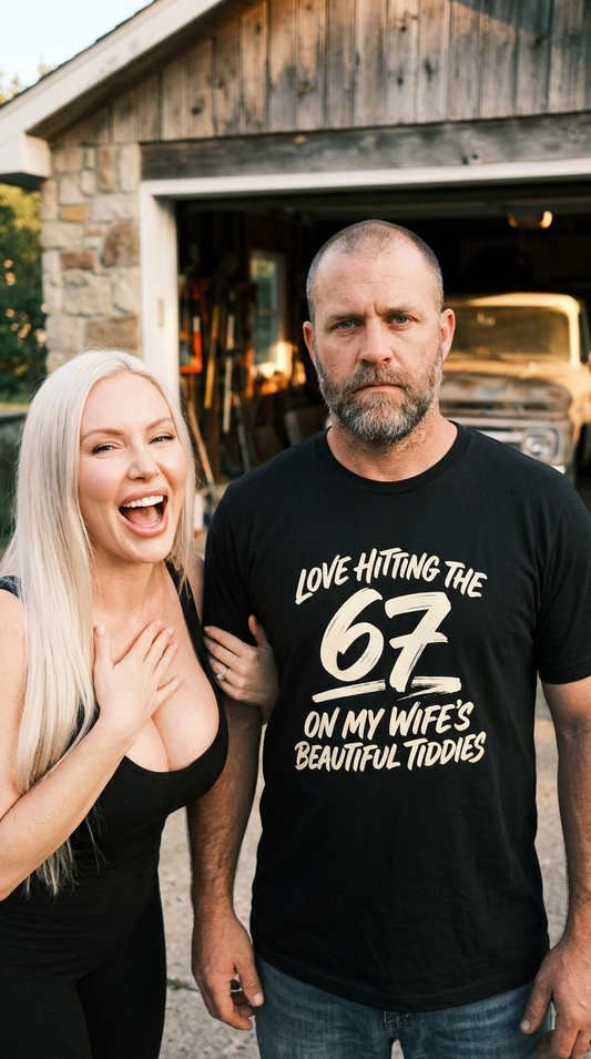 Love Hitting the 67 on My Wife's Beautiful Tiddies Shirt