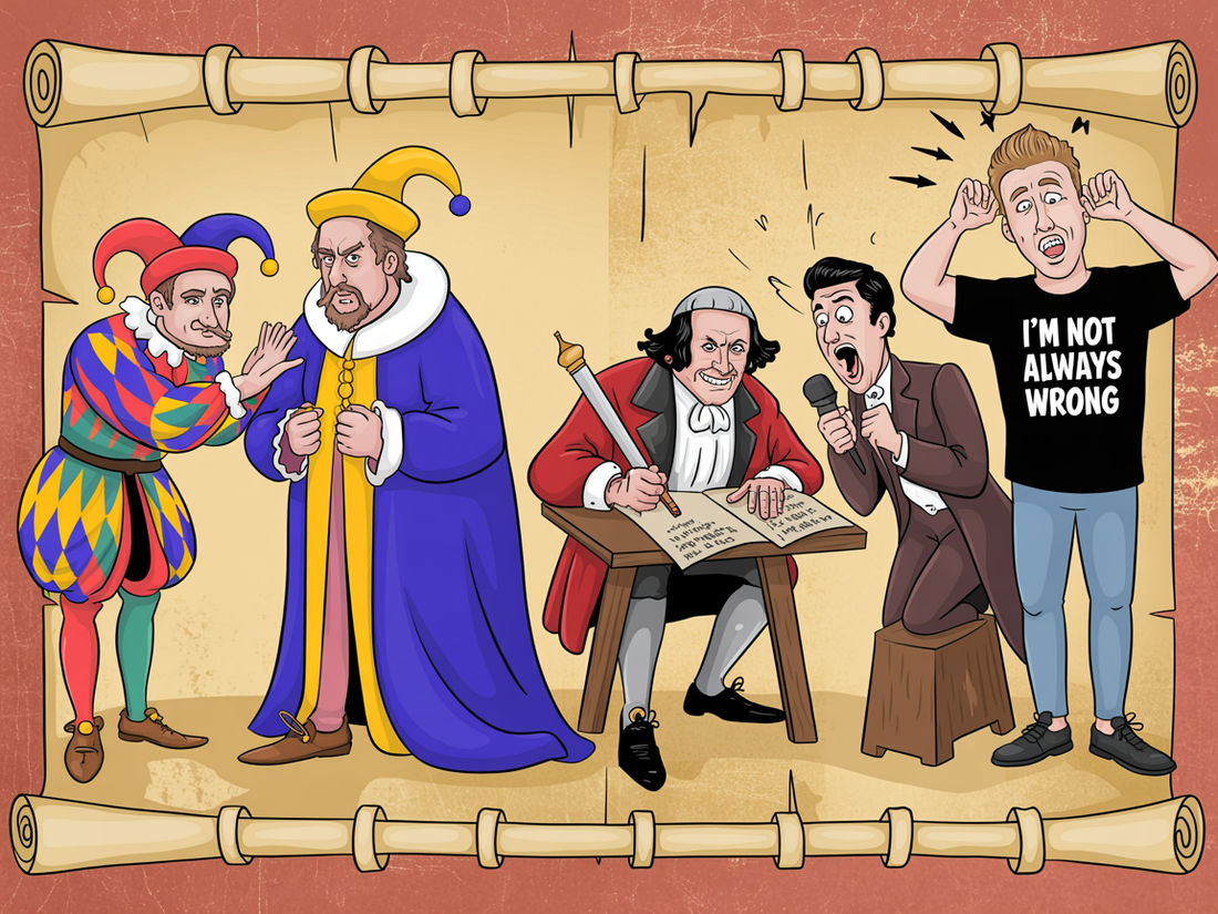 The History of Offensive Humor: From Court Jesters to T-Shirts