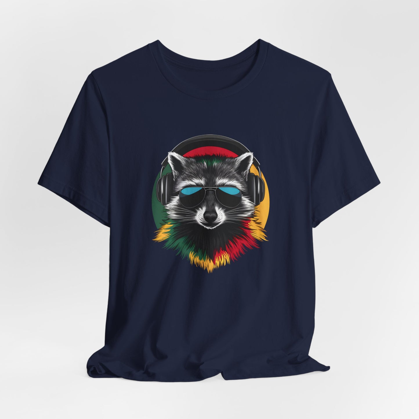 Rasta Reggae Raccoon Music Shirt