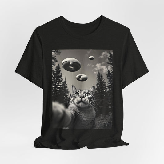 Funny Cat Selfie Donut Shirt