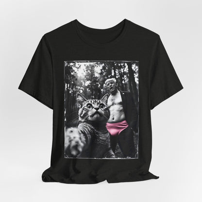 Funny Cat Selfie Trump Shirt