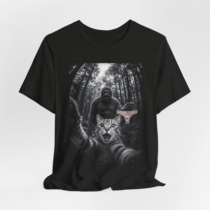 Funny Cat & Big Foot Shirt
