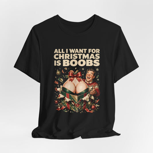All I Want for Christmas Is Boobs Shirt