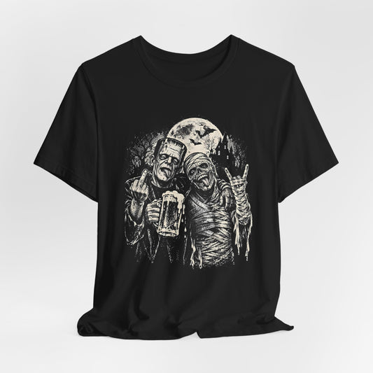 Drunk Frankenstein Mummy Shirt