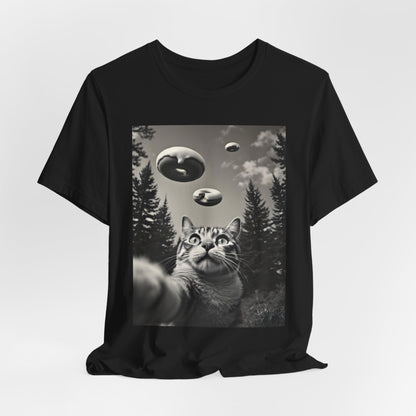 Funny Cat Selfie Donut Shirt