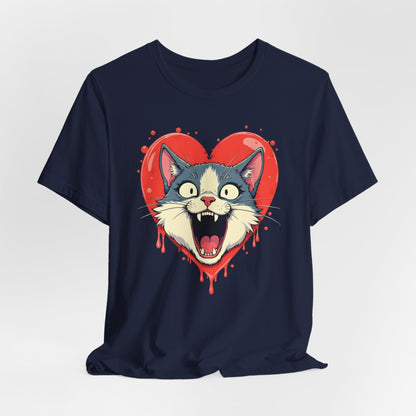 Vampire Cat Heart Shirt