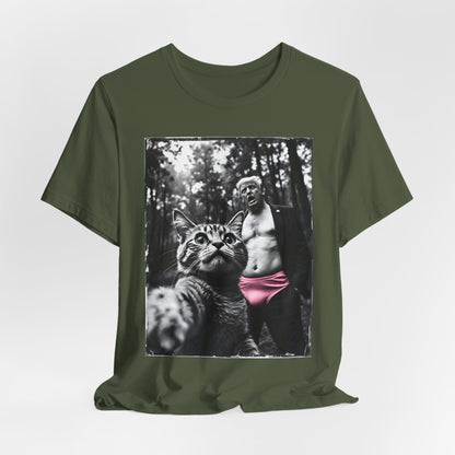 Funny Cat Selfie Trump Shirt