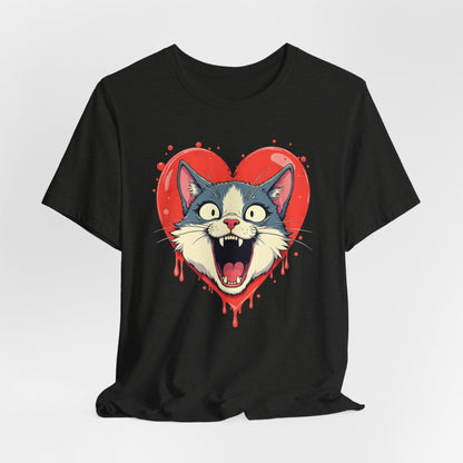 Vampire Cat Heart Shirt