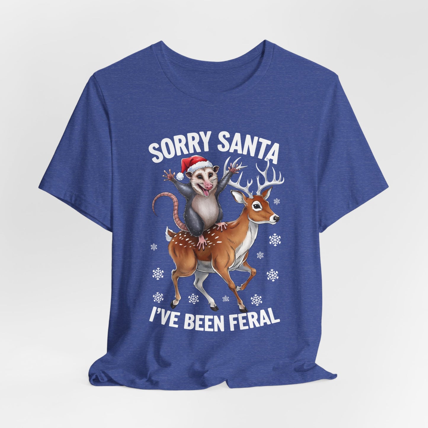 Sorry Santa I've Been Feral Opossum Shirt