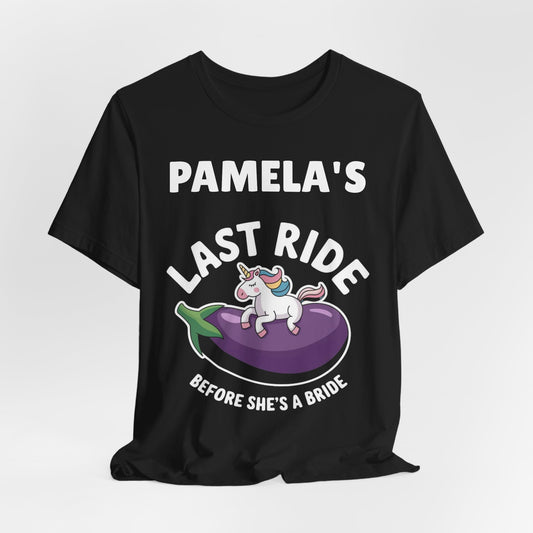 Personalized Last Ride Bachelorette Shirt