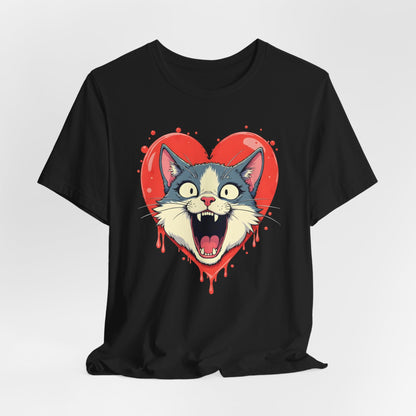 Vampire Cat Heart Shirt