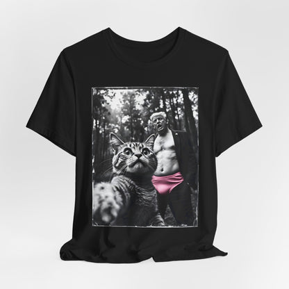 Funny Cat Selfie Trump Shirt