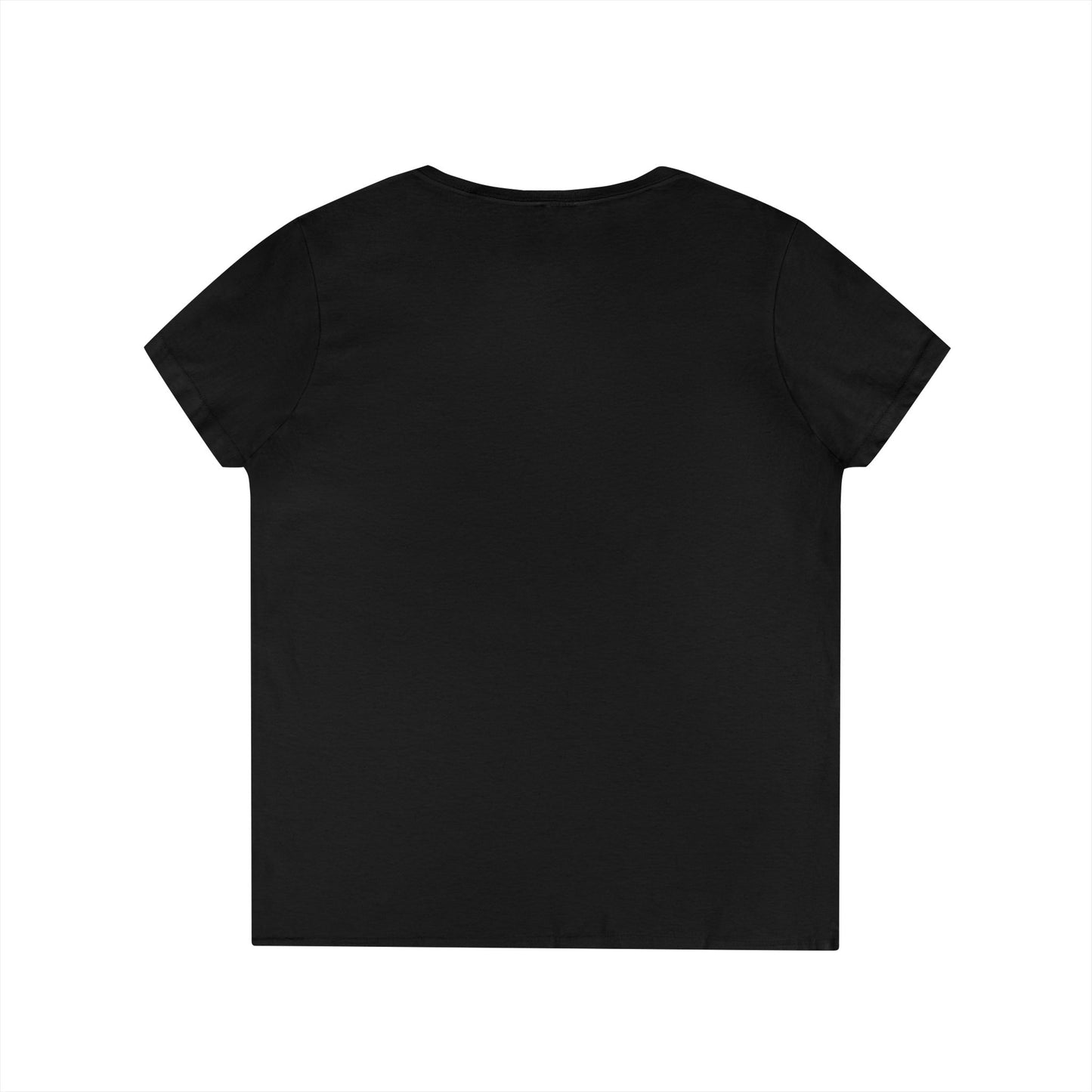 Ladies' V-Neck T-Shirt — "Eat Corn the Long Way" Graphic Tee