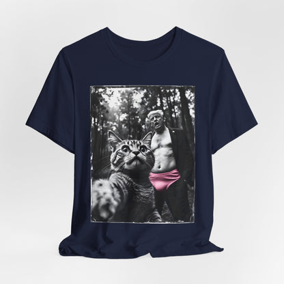Funny Cat Selfie Trump Shirt