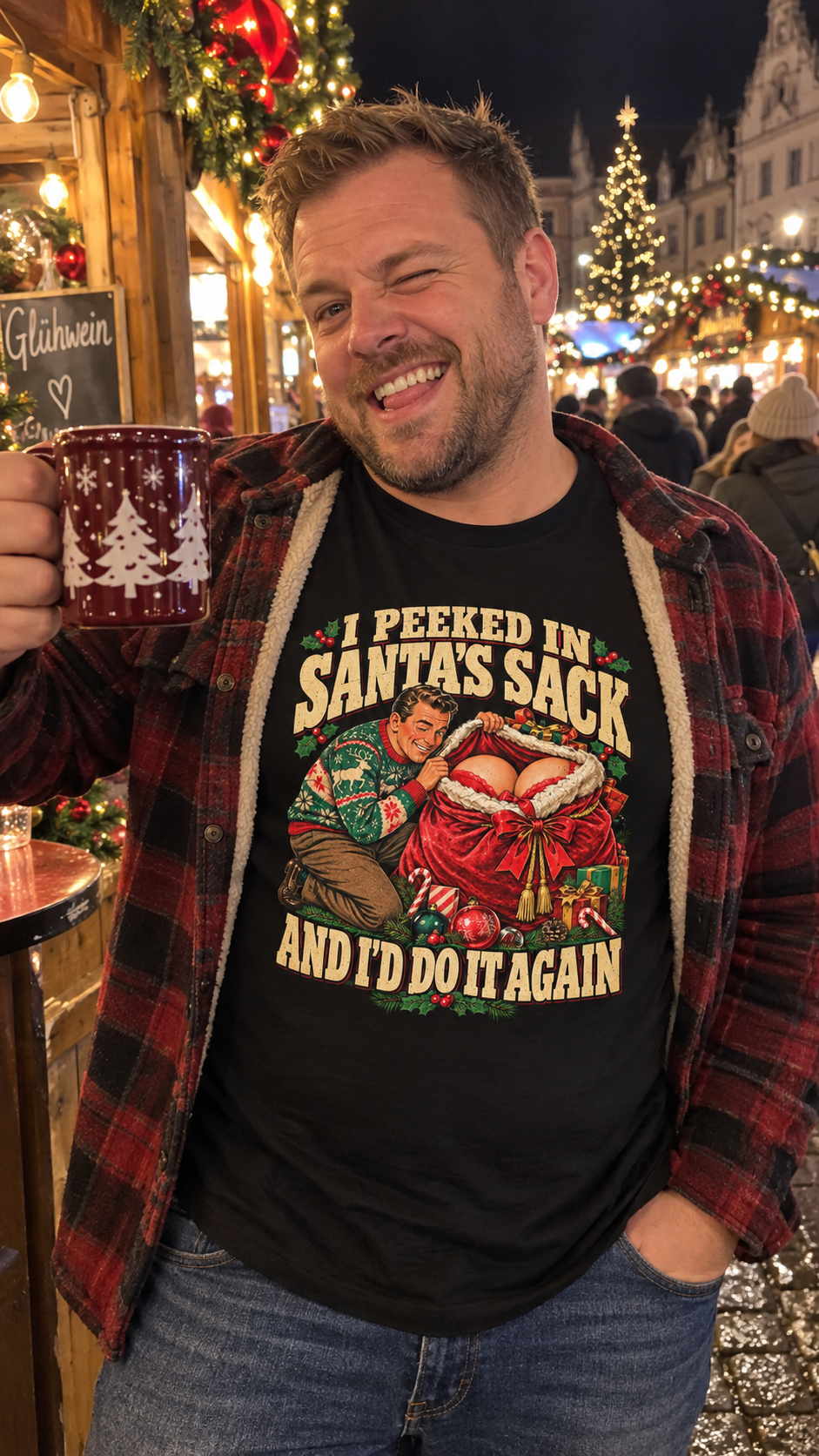 I Peeked in Santa’s Sack Shirt