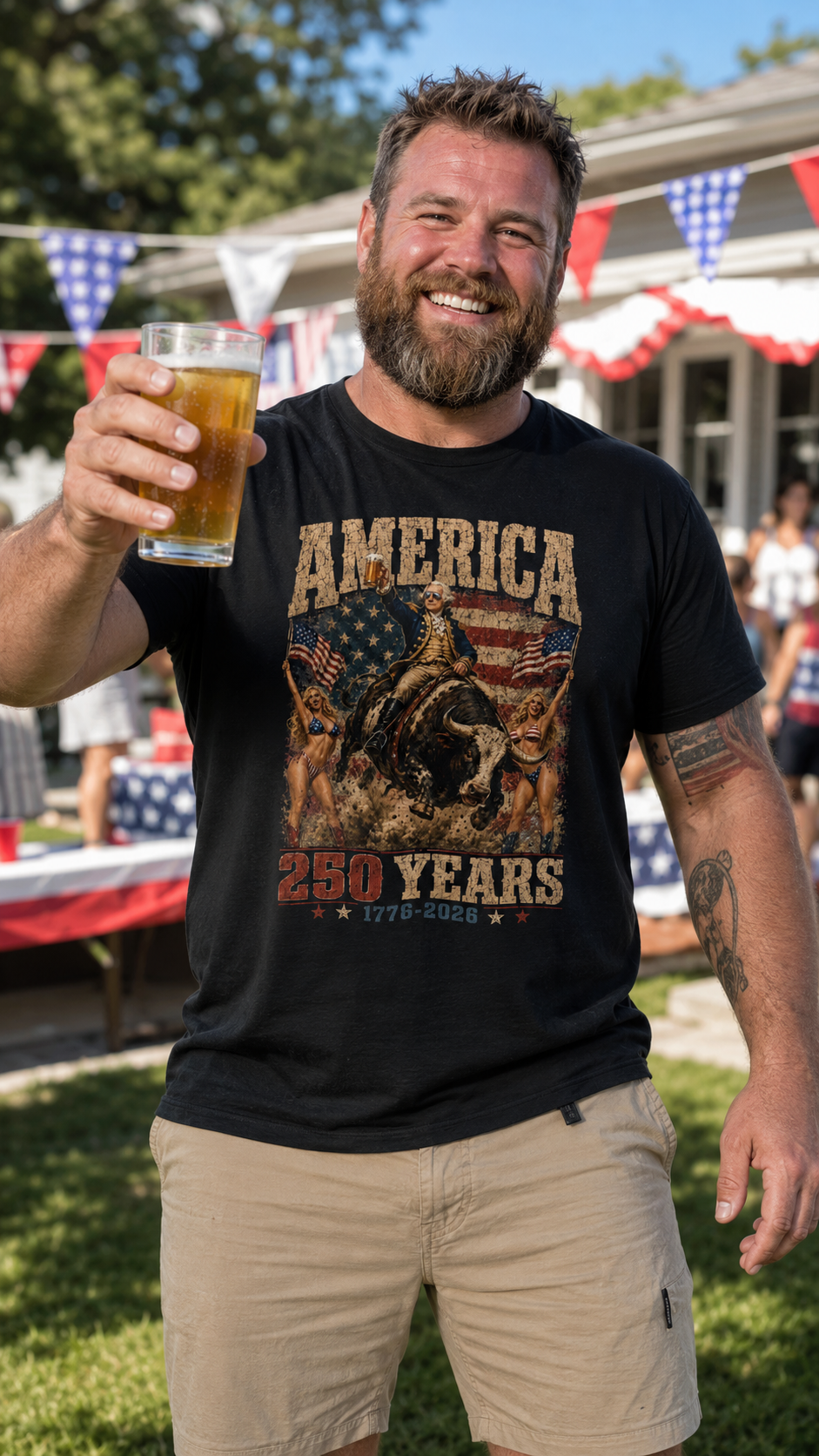 America 250 Years George Washington Shirt