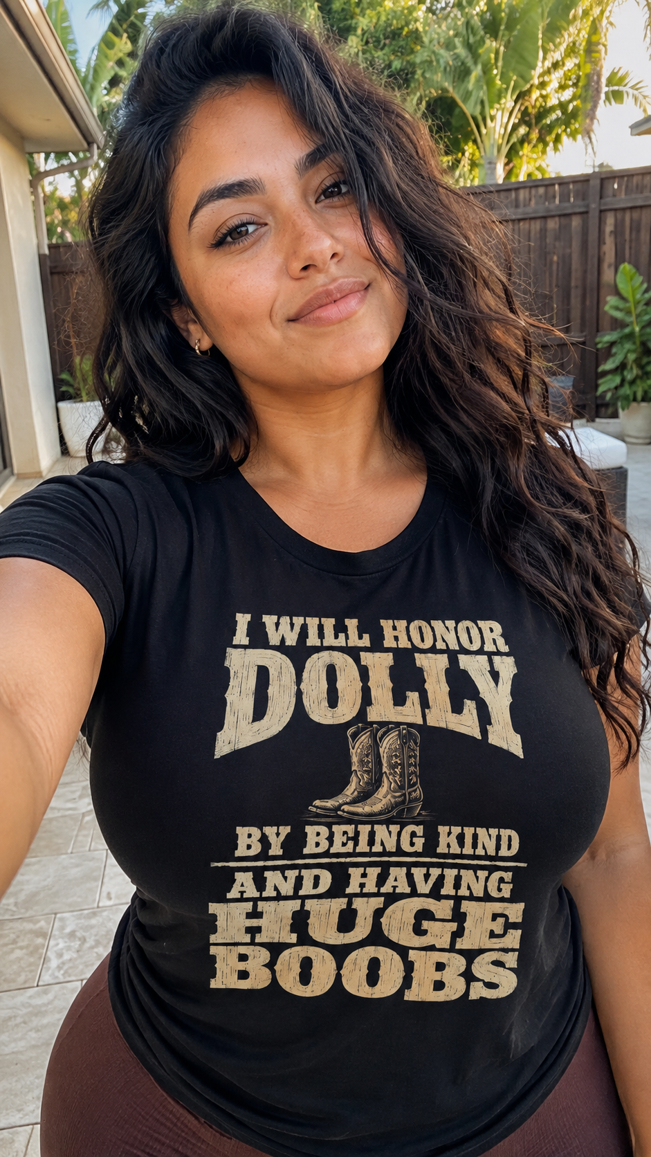 I Will Honor Dolly Huge Boobs Shirt