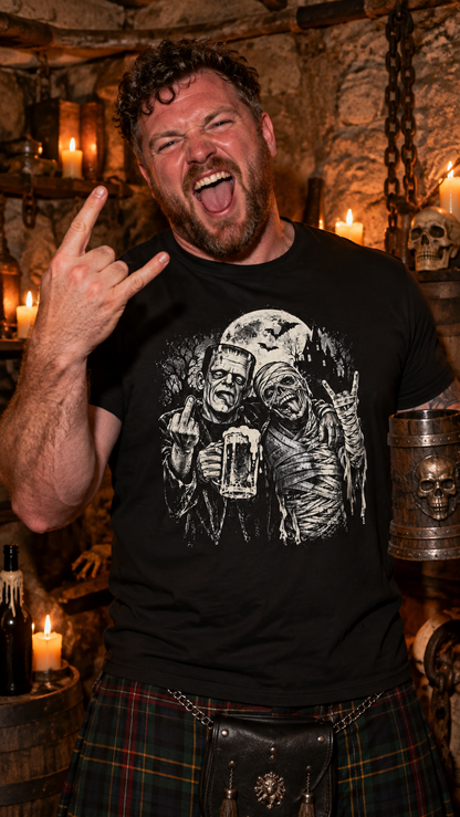 Drunk Frankenstein Mummy Shirt