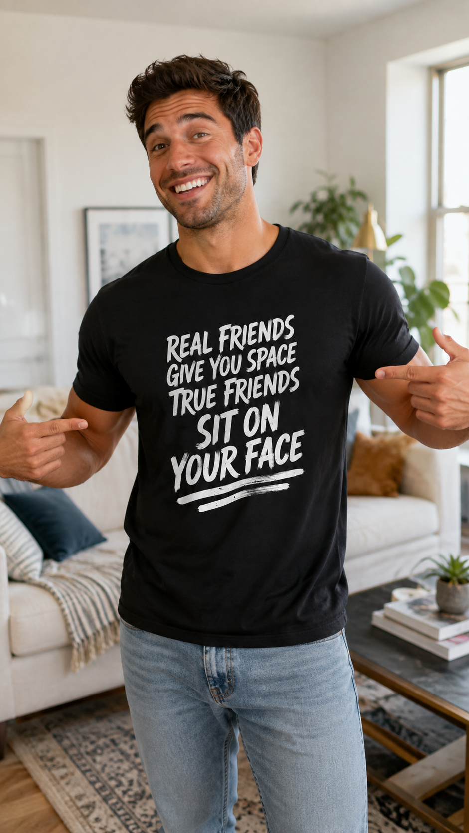True Friends Sit On Your Face Shirt