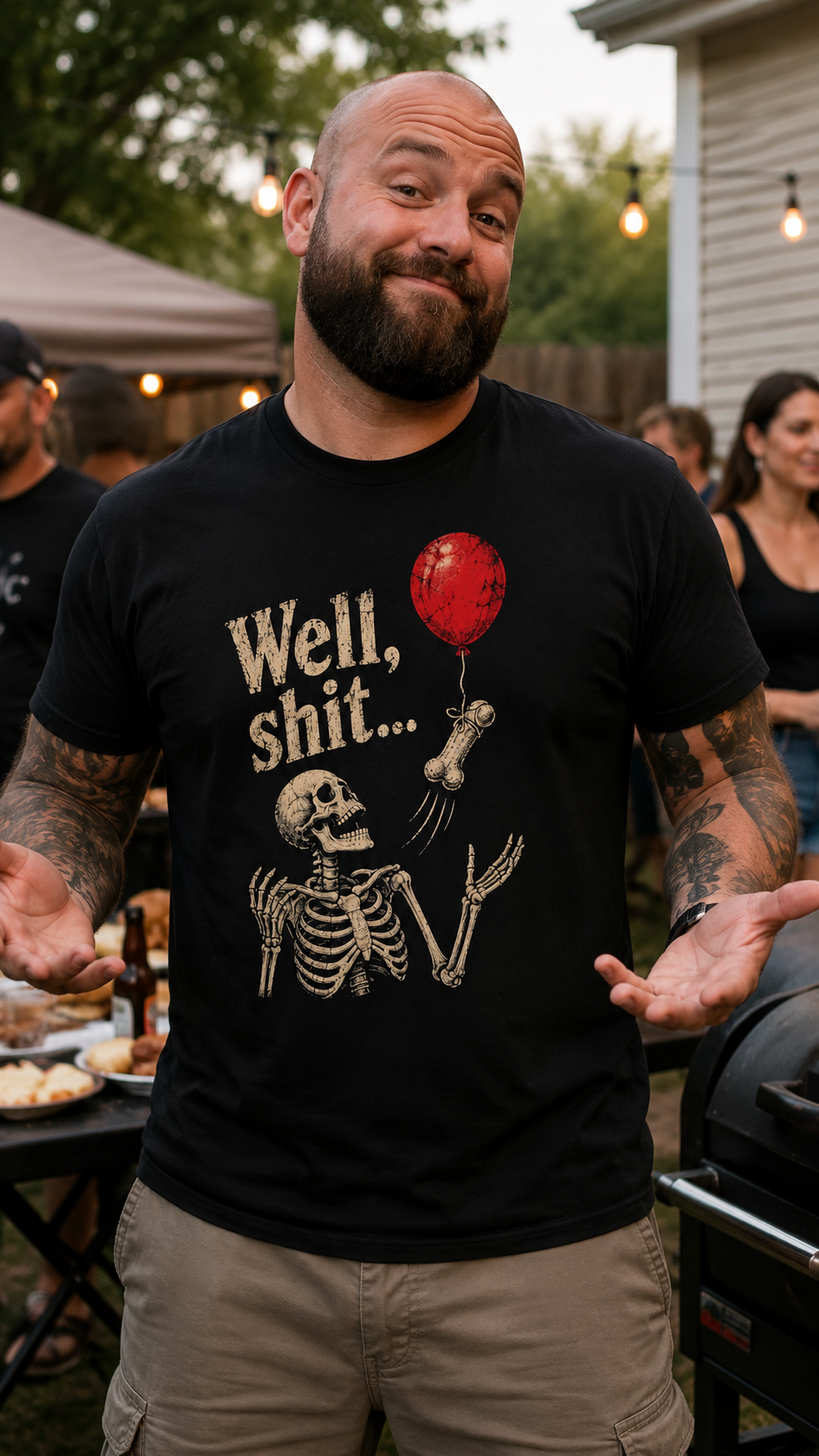 Well Shit Skeleton Dick Shirt