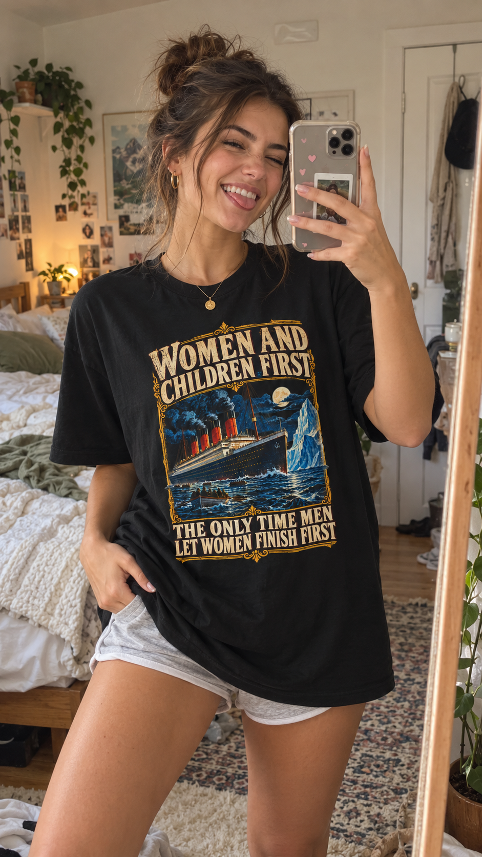 Women and Children First Titanic Shirt