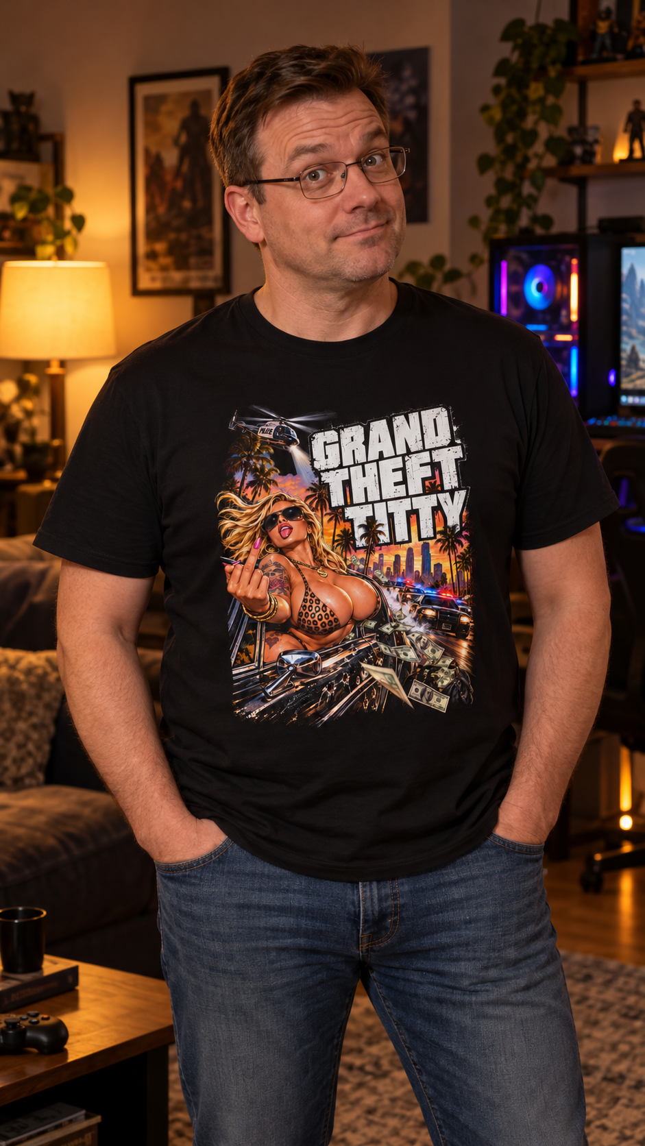 Grand Theft Titty Shirt
