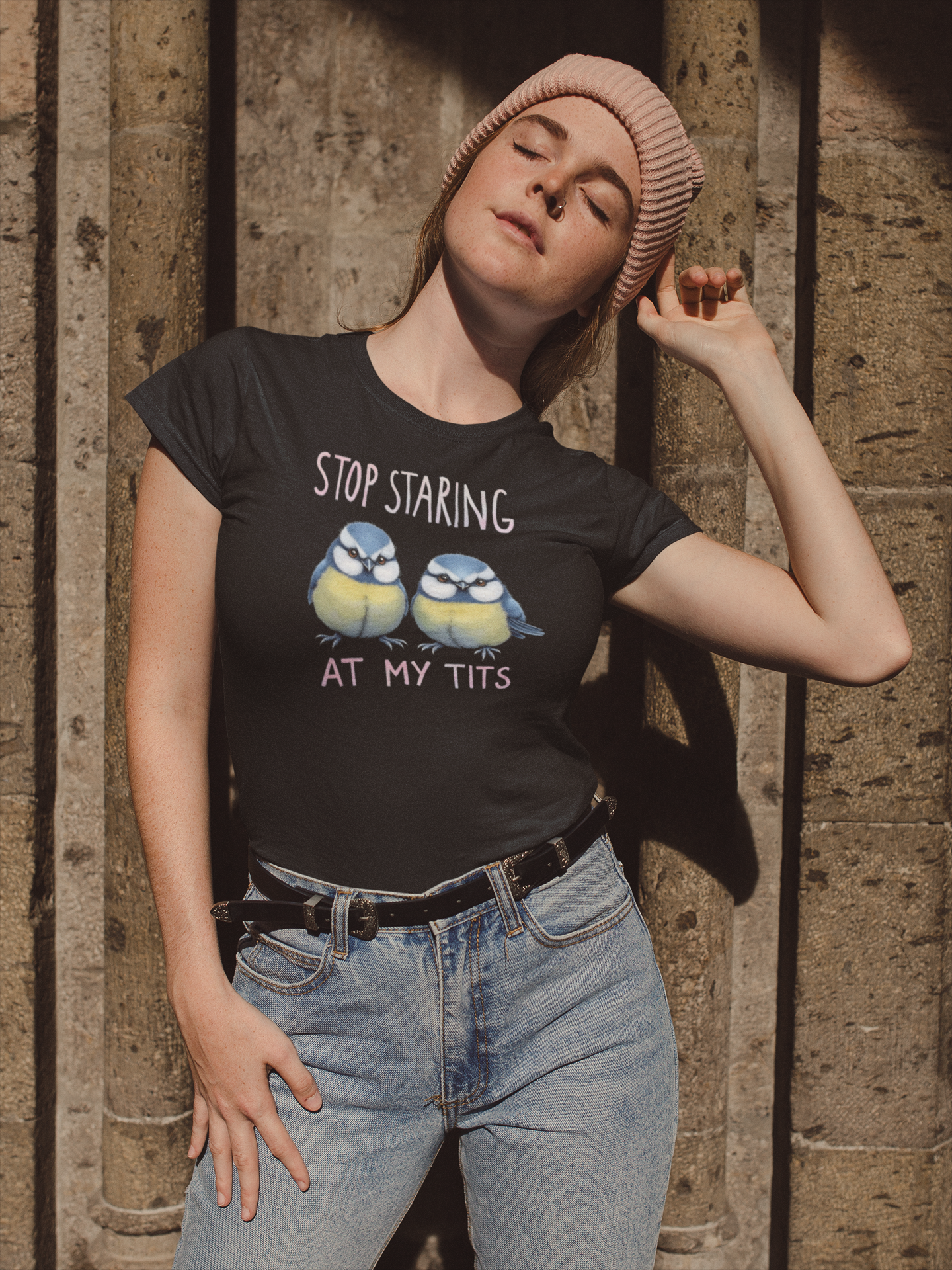 Stop Staring At My Tits Shirt