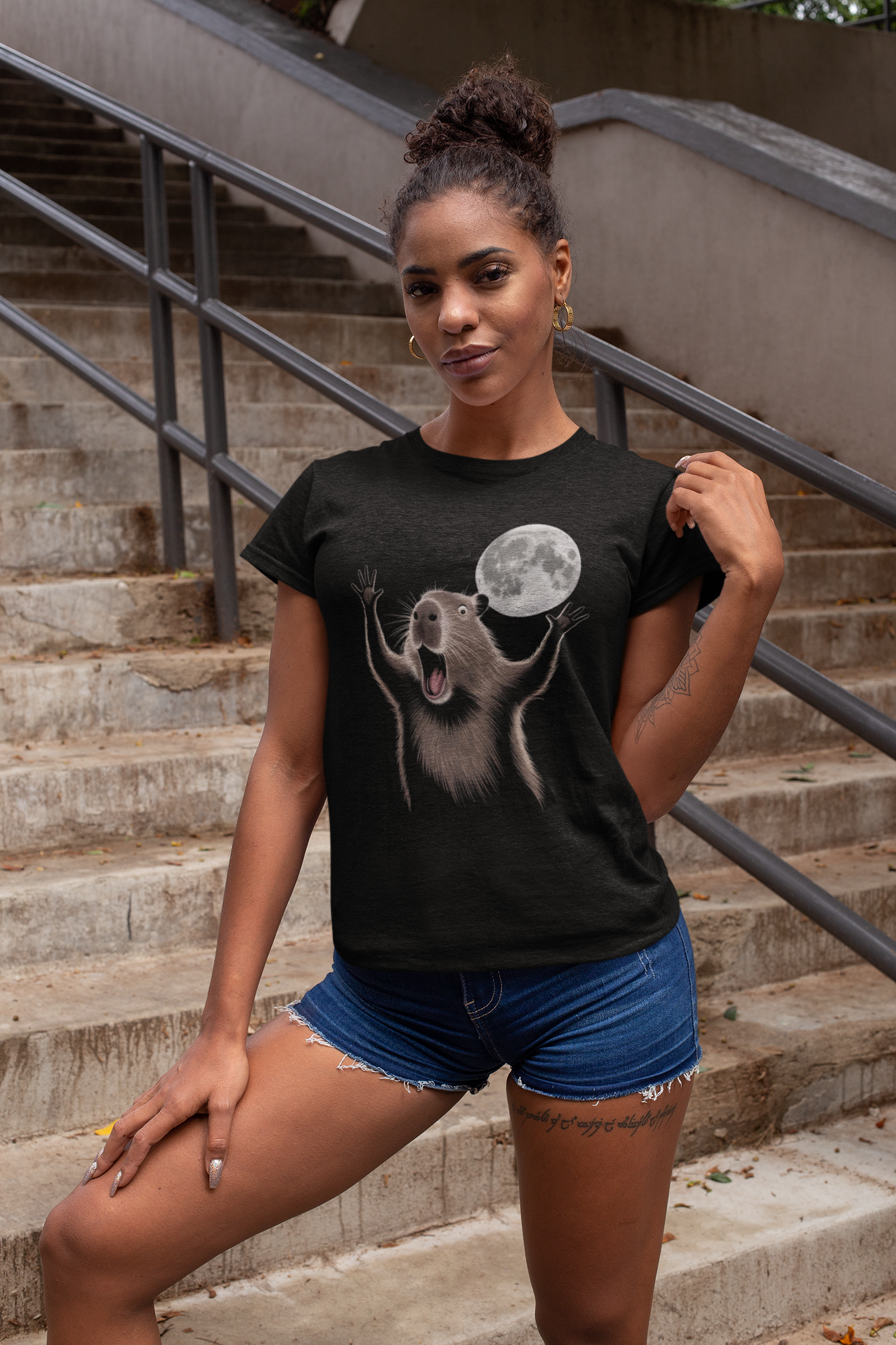 Capybara Moon Shirt