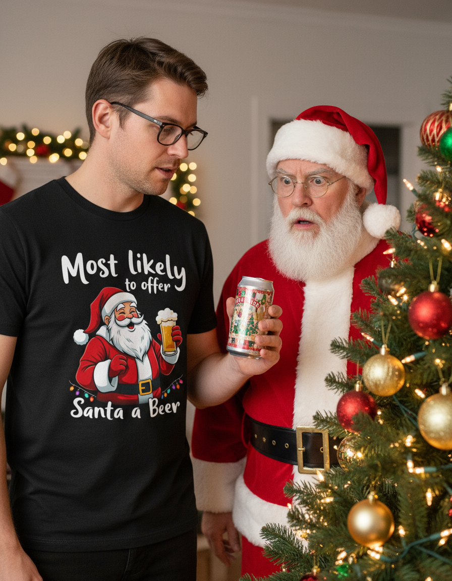 Most Likely to Offer Santa a Beer Shirt