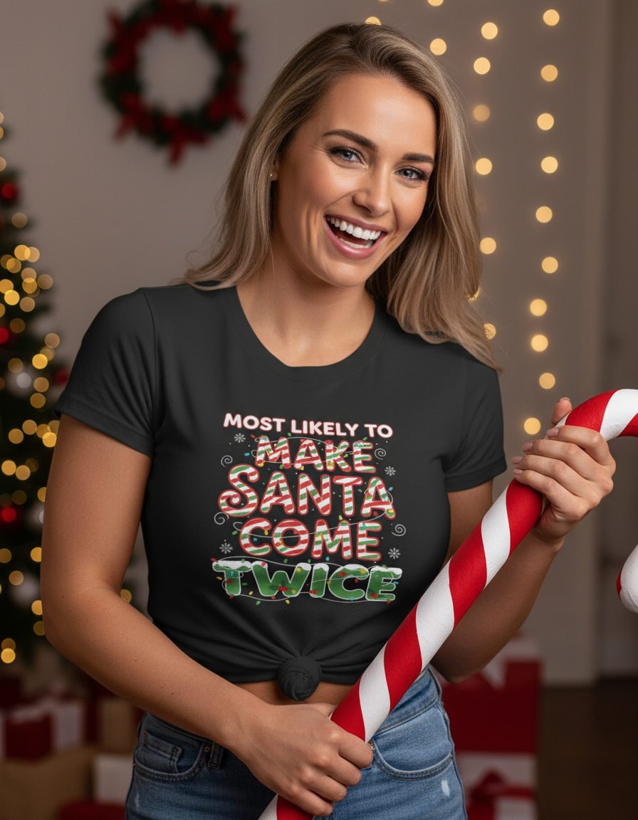Most Likely to Make Santa Come Twice Shirt