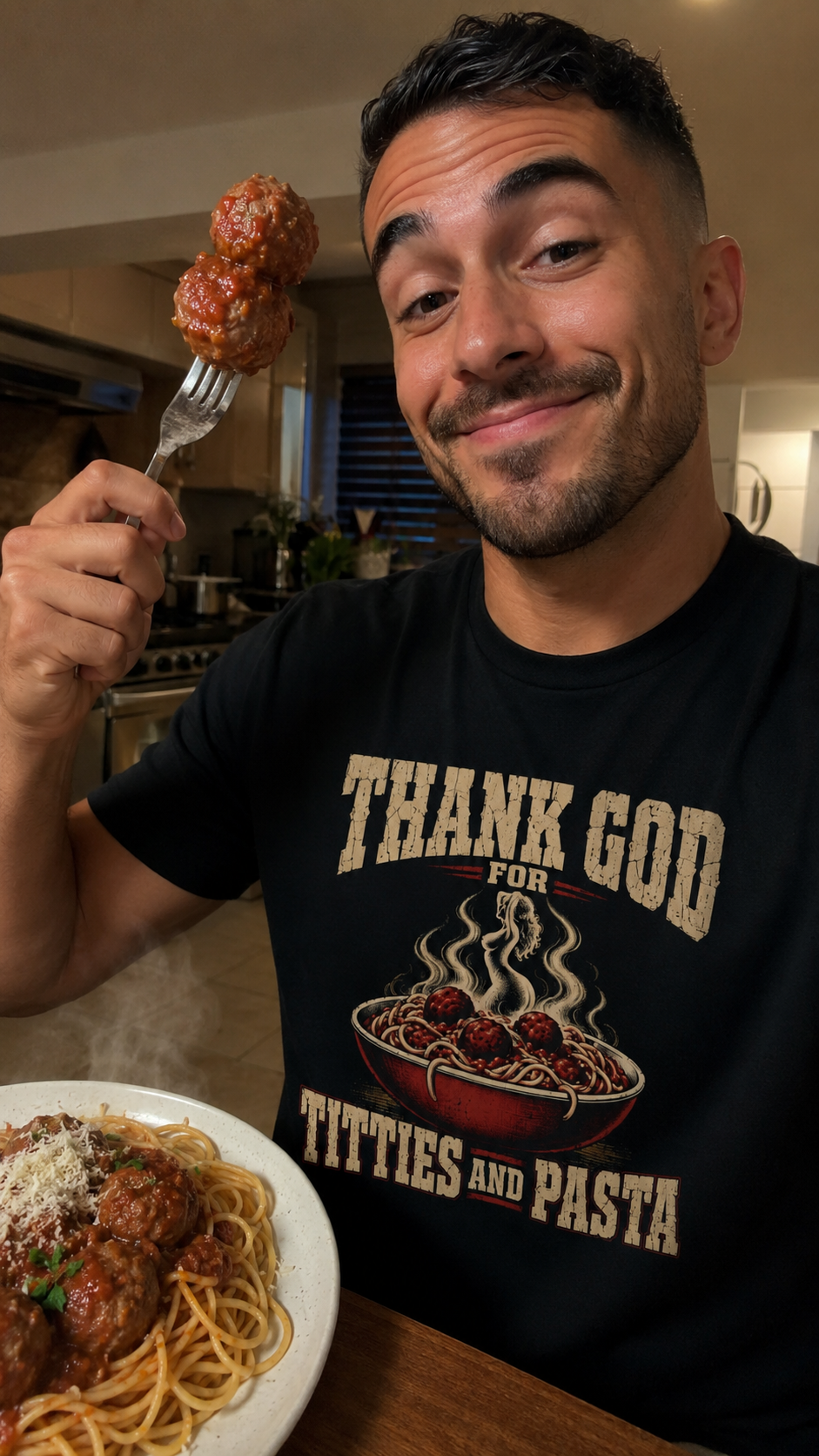 Thank God for Titties and Pasta Shirt