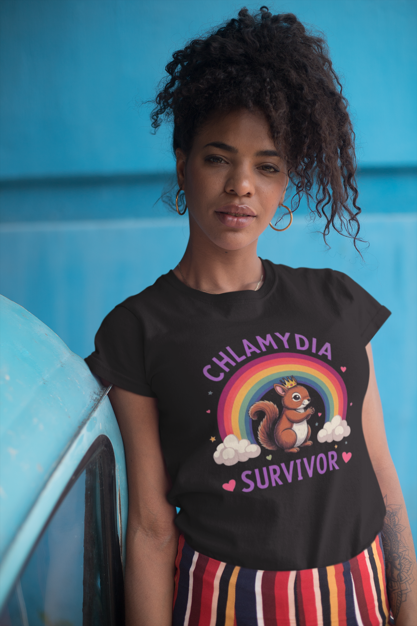 Funny Chlamydia Survivor Squirrel Shirt