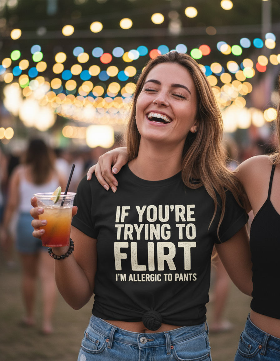 If You're Trying to Flirt I'm Allergic to Pants Shirt