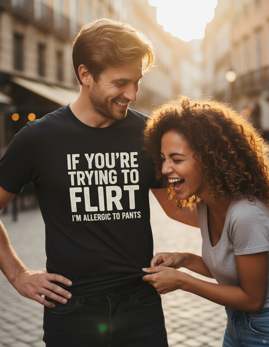 If You're Trying to Flirt I'm Allergic to Pants Shirt